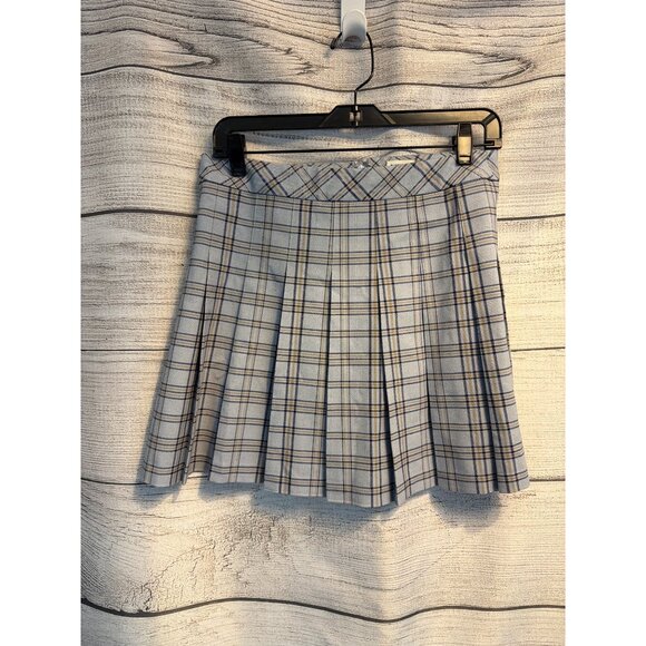 Aritzia Sunday Best Plaid Pleated Mini Skirt Size 10 - Picture 1 of 4